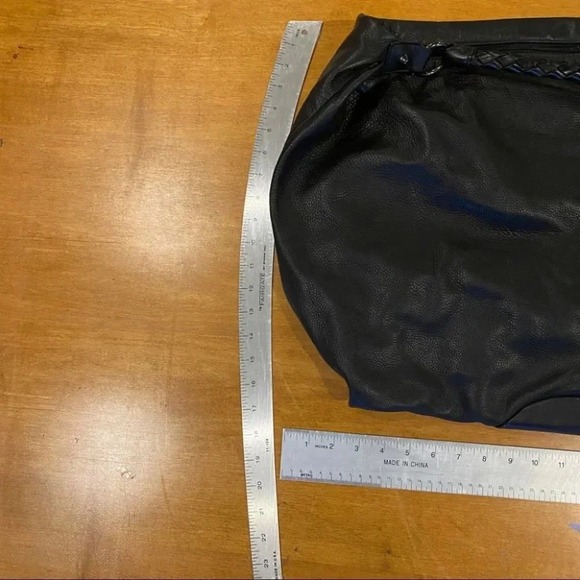 Carlos Falchi Black Leather Slouch Hobo Bag - Picture 16 of 16